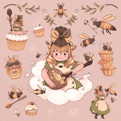 Honeybee_Cooking_-_Intricate_Design